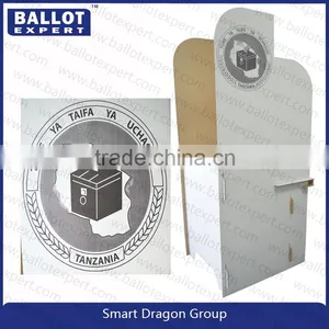Multipurpose Plastic Cardboard Floor Ballot Display Booth Stand thumbnail-4