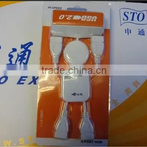 J212 EXW Price Four USB Distributor USB 2.0 Humanoid HUB Usb Splitter Wholesale thumbnail-5
