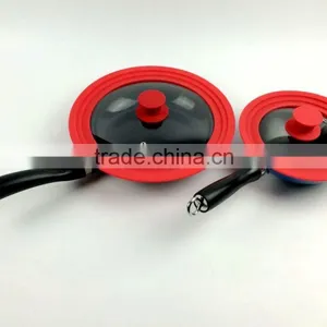 Universal Deckel,glass Pot Lids,Silica Gel Glass Cover,Pot Lids,General Glass Cover ,silicone Pan Cover thumbnail-5