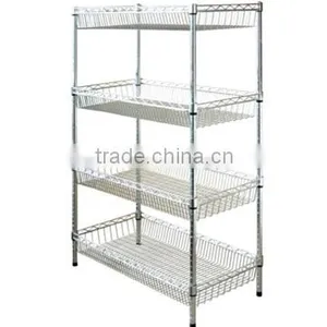 Modern Design Metal Mini Wall Shelf for Clothes Storage Metal Corner Shelf Metal Book Shelves thumbnail-3