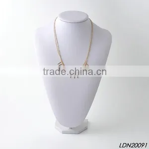 Fashion Gold Chain With Beaded Necklace With Matching Earrings and Bracelet thumbnail-1