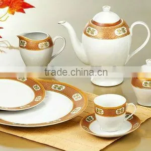 15pcs Decal Bone China Coffee Set With Royal Designs thumbnail-5