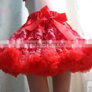 Baby Girls Red Flower Dress, Lace Mini Skirt , New Born /Toddler Girls Mini Skirt thumbnail-1