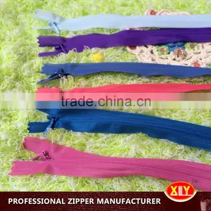 Shenzhen Xly Zipper Manufacturer Coceal Slider Fabric Invisible Zipper thumbnail-6