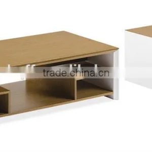 CT-31 ET-31 Stainless Steel Wood Modern Coffee Table thumbnail-2