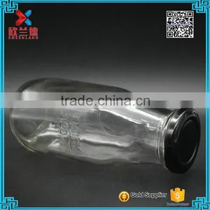 320ml Engraving Milk Bottle Wholesale Bottles Empty Glass Bottle thumbnail-2