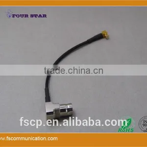 RG174 Cable Assembly With BNC Female Right Angle to MCX Male Right Angle Connector thumbnail-3