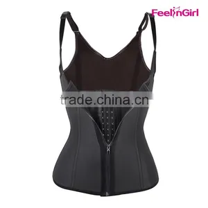 Zip and Hook Latex Waist Trainers Vest Accept Paypal thumbnail-3