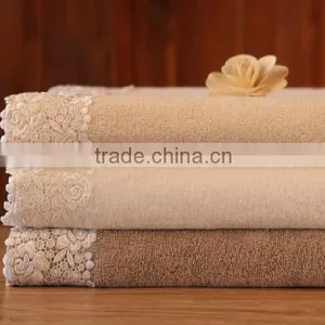 Super Absorbent 100% Cotton White Plain Woven Towel With Great Price thumbnail-4