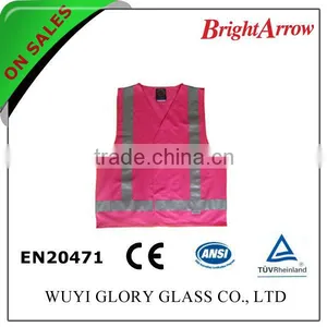 ENISO 20471 Standard Cheap Reflective Purple Bicycle Safety Vest thumbnail-1