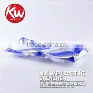 KW-0001 Disposable Plastic PS/BOPS Wholesale Sushi Tray/wrapper Sushi for Packaging thumbnail-1