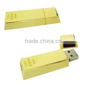 Logo USB Flash Drive! Gold Bar Memory Stick! Low Cost Mini USB Flash Drives! thumbnail-1