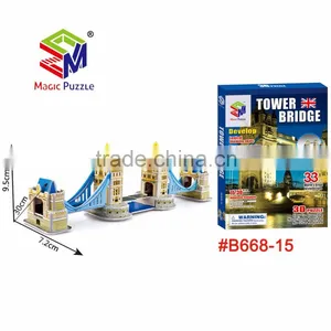 London Tower Bridge 3D Jigsaw Puzzle Type Handcraft Figure by China Supplier thumbnail-1