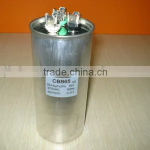 55+5uf Aluminum Case Motor Run Capacitor Especially for Air Conditioner thumbnail-1