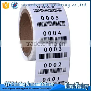 Cheap High Quality Custom Hot Selling Thermal Paper Sequential Number Label thumbnail-3