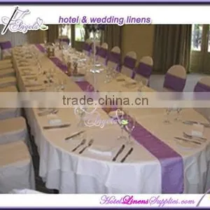 Light Purple Organza Table Runner for Wedding Table Decorations thumbnail-1