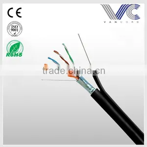 Frankever Wooden Packing Black FTP CAT5E With Messenger Lan Cable thumbnail-1