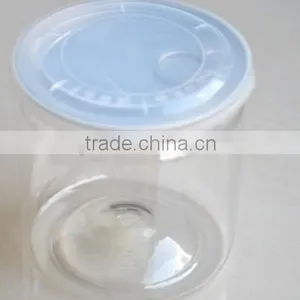 Square Clear Plastic Storage Jars thumbnail-1