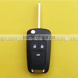 3 Buttons Chevy GM Remote Flip Key Blank Shell for Chevrolet Cruze Plip Key Case thumbnail-2