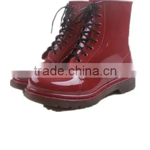 Women Fashion Ankle Pvc Rain Boots thumbnail-1