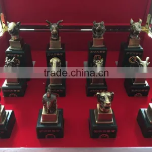 Hetian Jade Seal, Bronze-plated Jade Seal Craft thumbnail-3