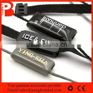 Garment Hang Tag Use Plastic Gold Foil Print Seal Tag String With Customized Logo Supplier's Choice thumbnail-1