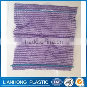Hdpe Raschel Knit Mesh Net Bags Raw Material , Wholesale Drawstring Bag PE Raschel Mesh Net Bags thumbnail-1