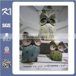 Funny Ceramic Owl Figurine Garden Decoration thumbnail-6