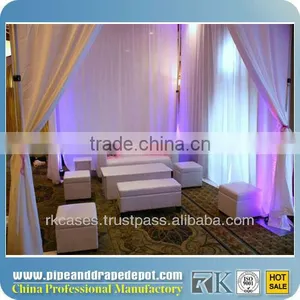 RK Elegant Freestanding System Used Pipe and Drape for Sale Wedding Pipe and Drape Fittings thumbnail-6