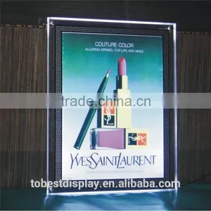 Advertisement Acrylic Led Photo Frame Light Box Cosmetic Picture Frame thumbnail-2