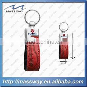 Novelty Blank Custom Made Metal Leather Keychain thumbnail-6