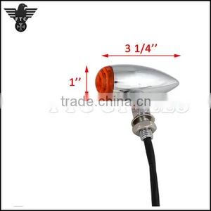 Antique Style Chrome Bullet LED Winker Turn Light for Triumph Scrambler thumbnail-6