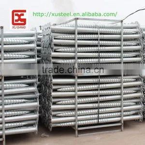 Helical Pole Hot Dipped Galvanized Ground Screw Pole Anchor thumbnail-3