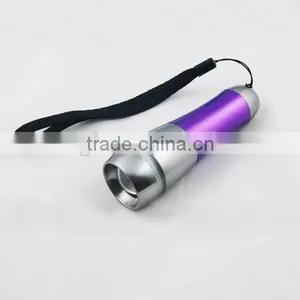 1101- 1 Watt LED Light Aluminum Telescopic Flashlight With ZOOM Function for Camping Usage thumbnail-5