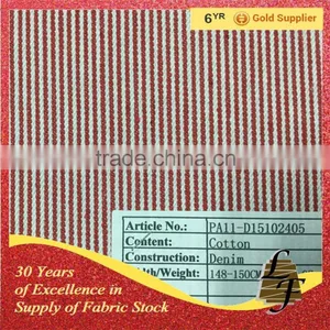 Stock Stripes Cotton Stretch Denim Fabric P3F4-D15102403 thumbnail-3