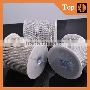 Strass Roll Chain Sliver Close Rhinestone Chain for Decoration thumbnail-6