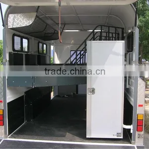 3 Horse Trailer Angle Deluxe Camper Trailer thumbnail-4