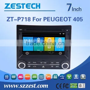 7 Inch in Dash Car Stereo for Peugeot 405 With GPS/Bluetooth/Radio/SWC/Digital TV/3G Internet/WIFI/ATV/DVR thumbnail-1
