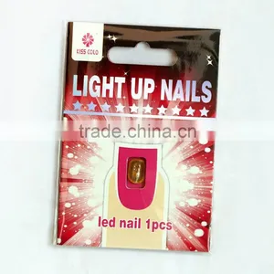 2015 New Style Traditional Artificial Fingernails Light up Nail Stickers for Shiny Acrylic Light Nail Display thumbnail-1