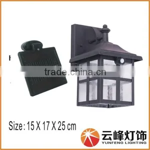 Antique Design Iron Solar Wall Light With PIR Sensor thumbnail-1