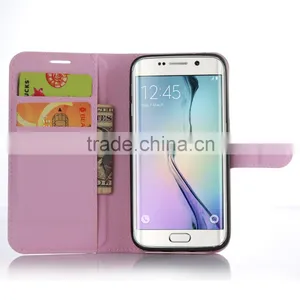 Wholesale Folio Stand Case for Samsung GALAXY S7 Edge PU Leather Flip Cover With Wallet thumbnail-3