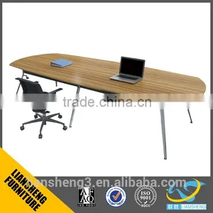 The Ellipse Wooden Clear Table Office Table /metting Table thumbnail-1