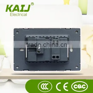 American Standard Double 3 Pin 6 Pin Electrical Female Socket Outlet 10a Wall Socket thumbnail-2