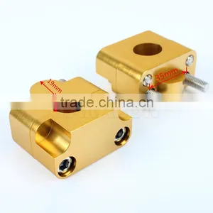 CNC Aluminum Alloy Light Weight Motorcycle Handlebar Risers for Street Bike thumbnail-5