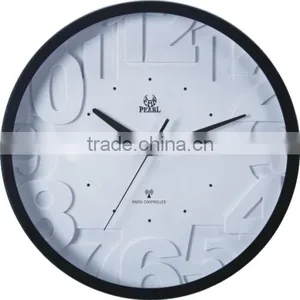 Pearl Quiet Sweep Wall Clock PW230 With 3D Numbers thumbnail-3