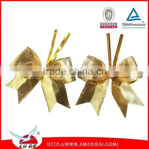 2016 Cheap Factory Handmade Metallic Ribbon Bows for Decoration thumbnail-1