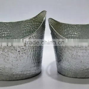 DECORATIVE METAL WINE COOLER thumbnail-3