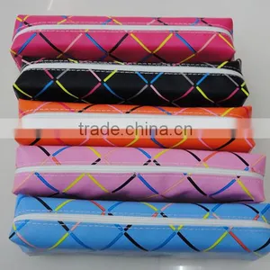 Cheap Promotional pu Leather Kids Pencil Case Stationery Pouch thumbnail-1
