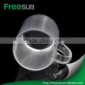 Eco-Friendly 11oz Sublimation Mug Transparent Coffee Beer Mug Whoelsale In Yiwu Market thumbnail-5