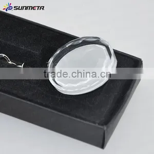 Innovative Beaded Oval Shaped DIY Sublimation Transfer Crystal Keychain thumbnail-4